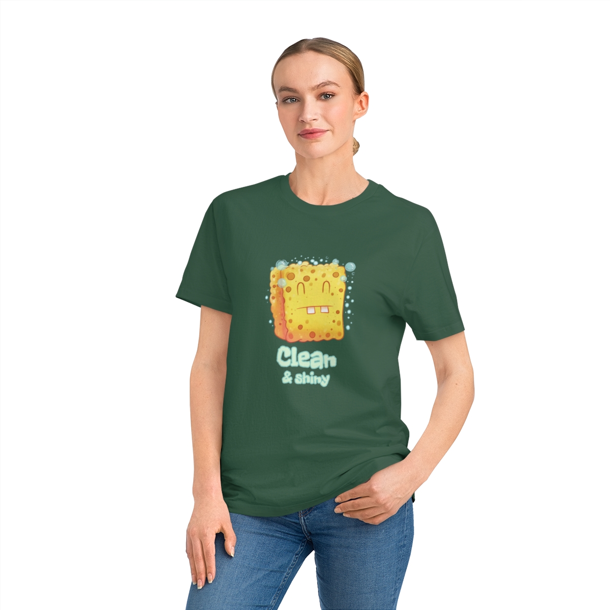t shirt donna in cotone organico clean shiny 1750243392 53622