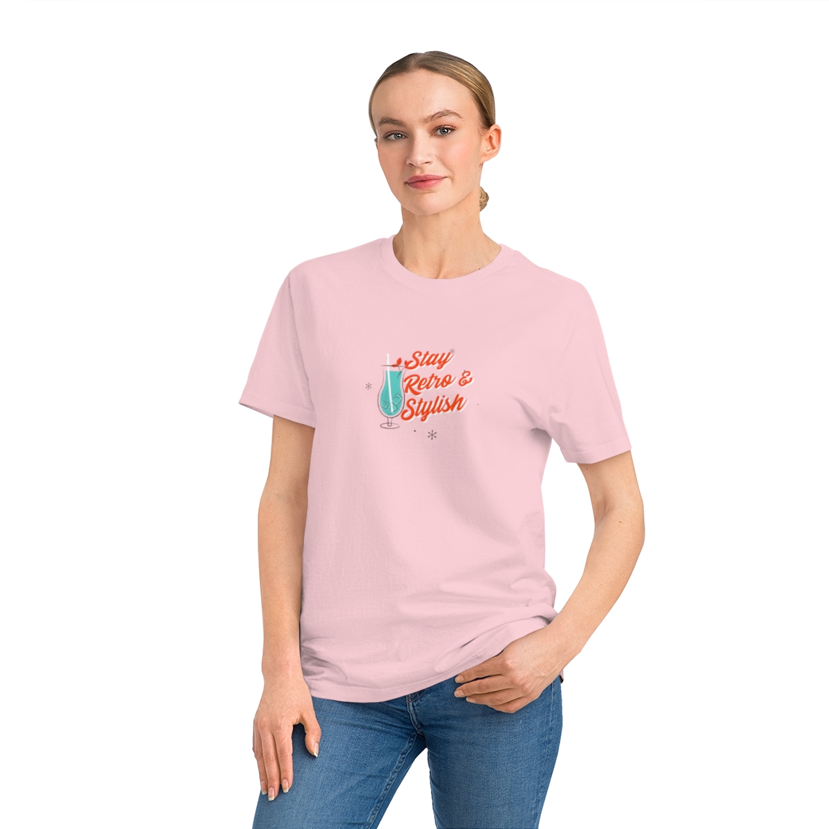 t shirt donna in cotone organico con cocktail stay retro stylish 1750243392 53869