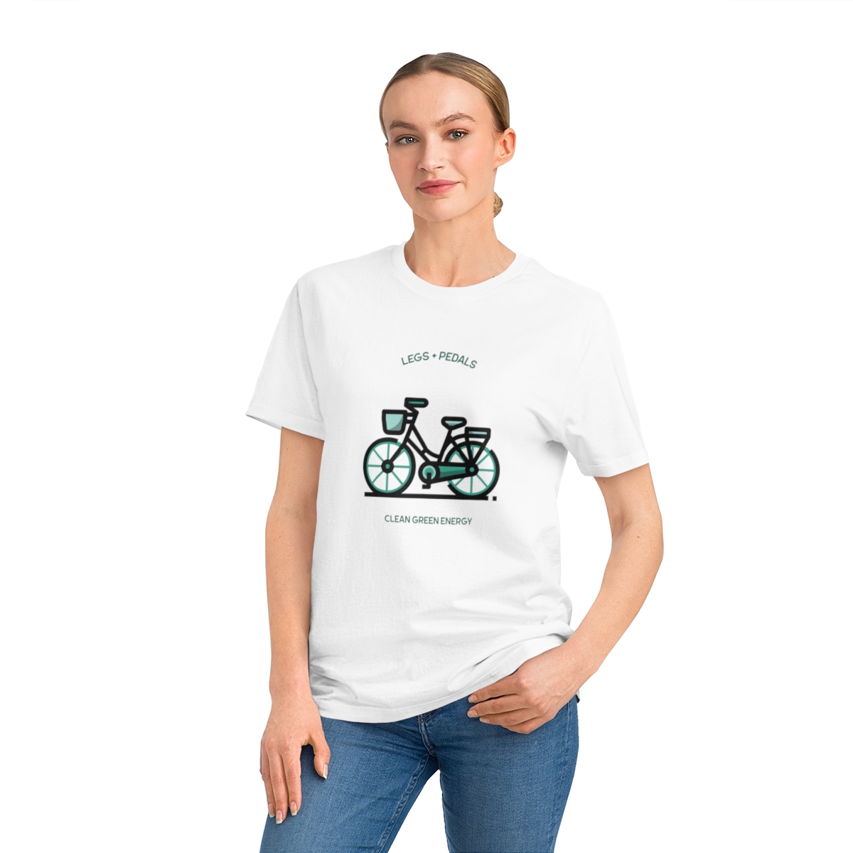 t shirt donna in cotone organico legs pedal clean green energy 1718981693 47188