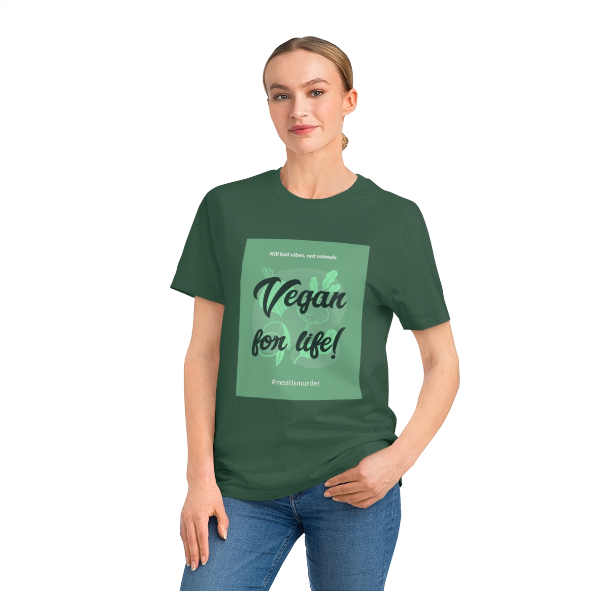 t shirt donna in cotone organico vegan for life 1750243674 49370