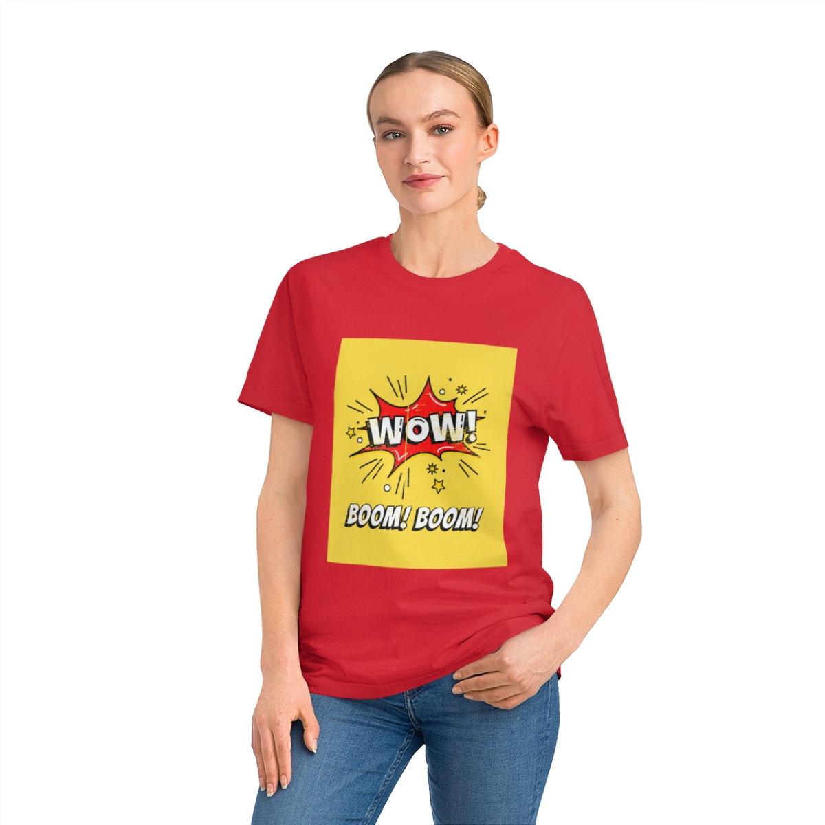 t shirt donna in cotone organico wow boom boom 1750243673 49699