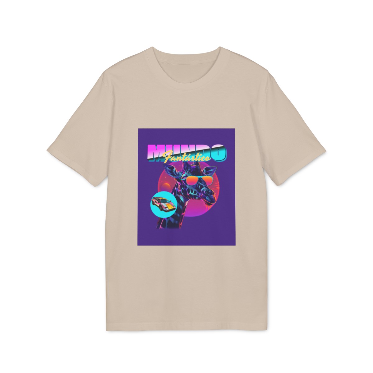 t shirt unisex in cotone organico con giraffa mundo fantastico 1750246684 13000