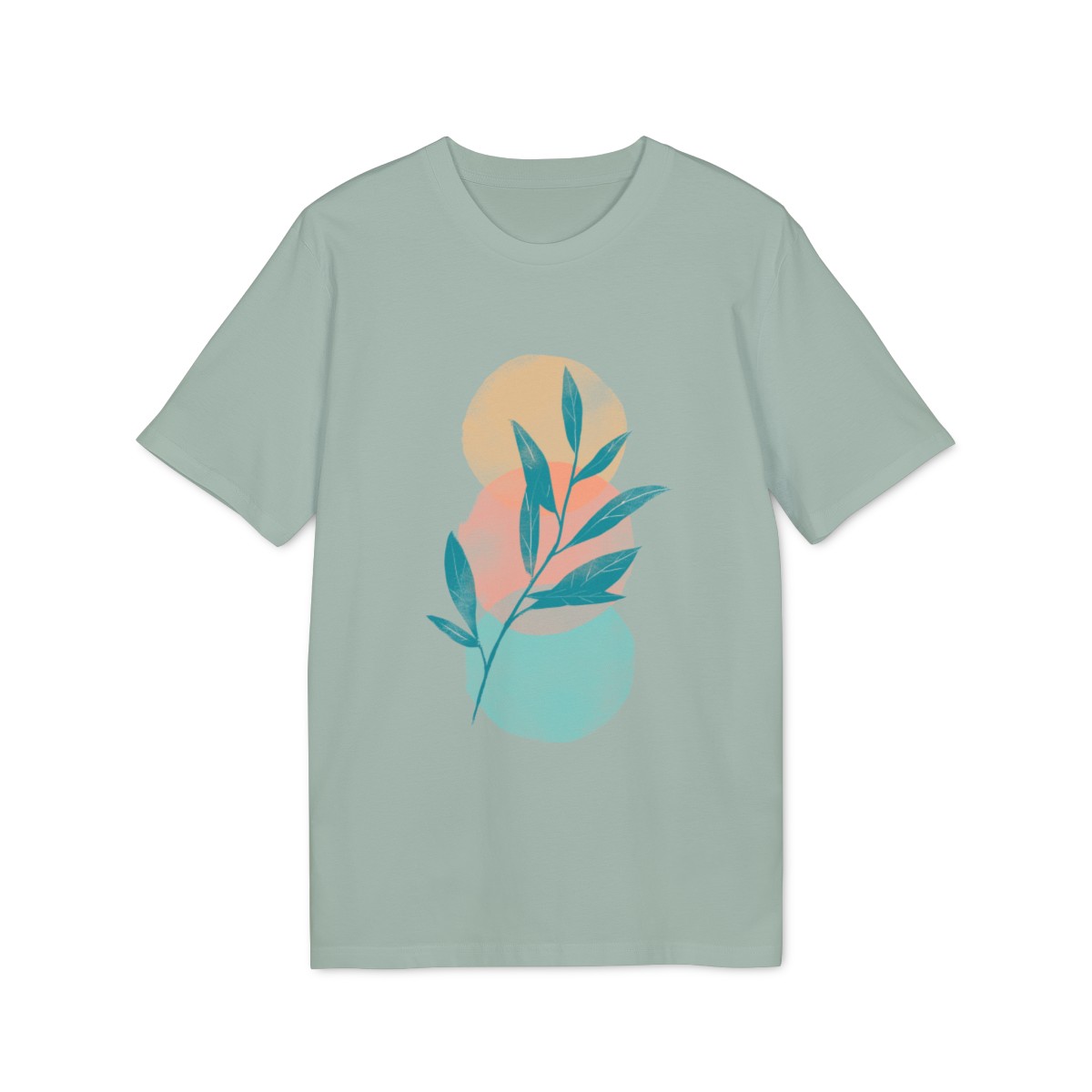 t shirt unisex in cotone organico con illustrazione astratta pianta con vaso 1718999315 50930