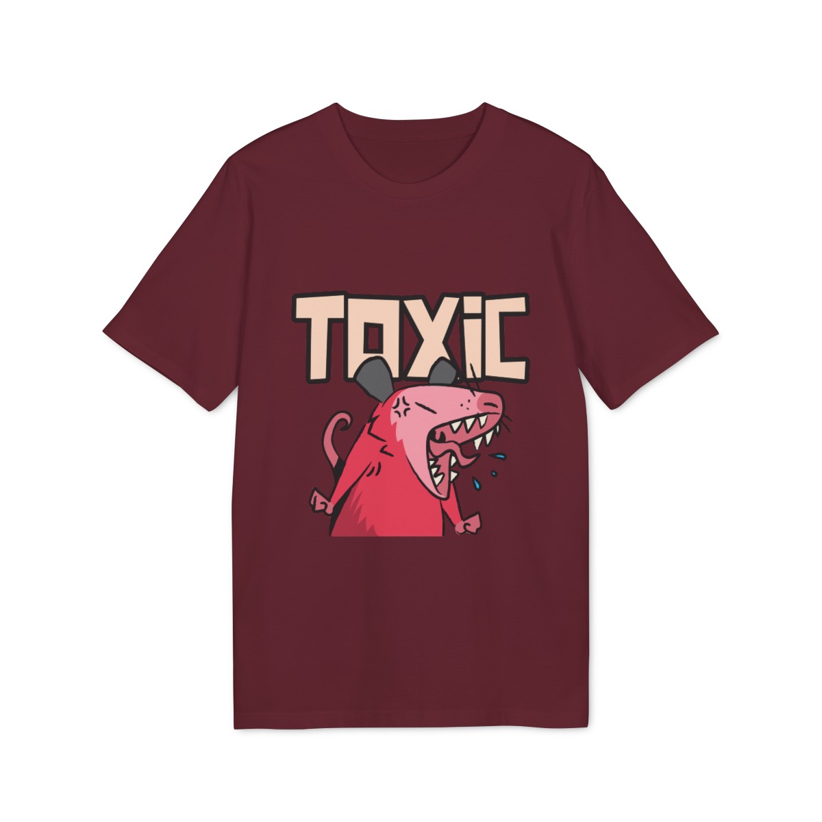 t shirt unisex in cotone organico con opossum toxic 1750244321 25709