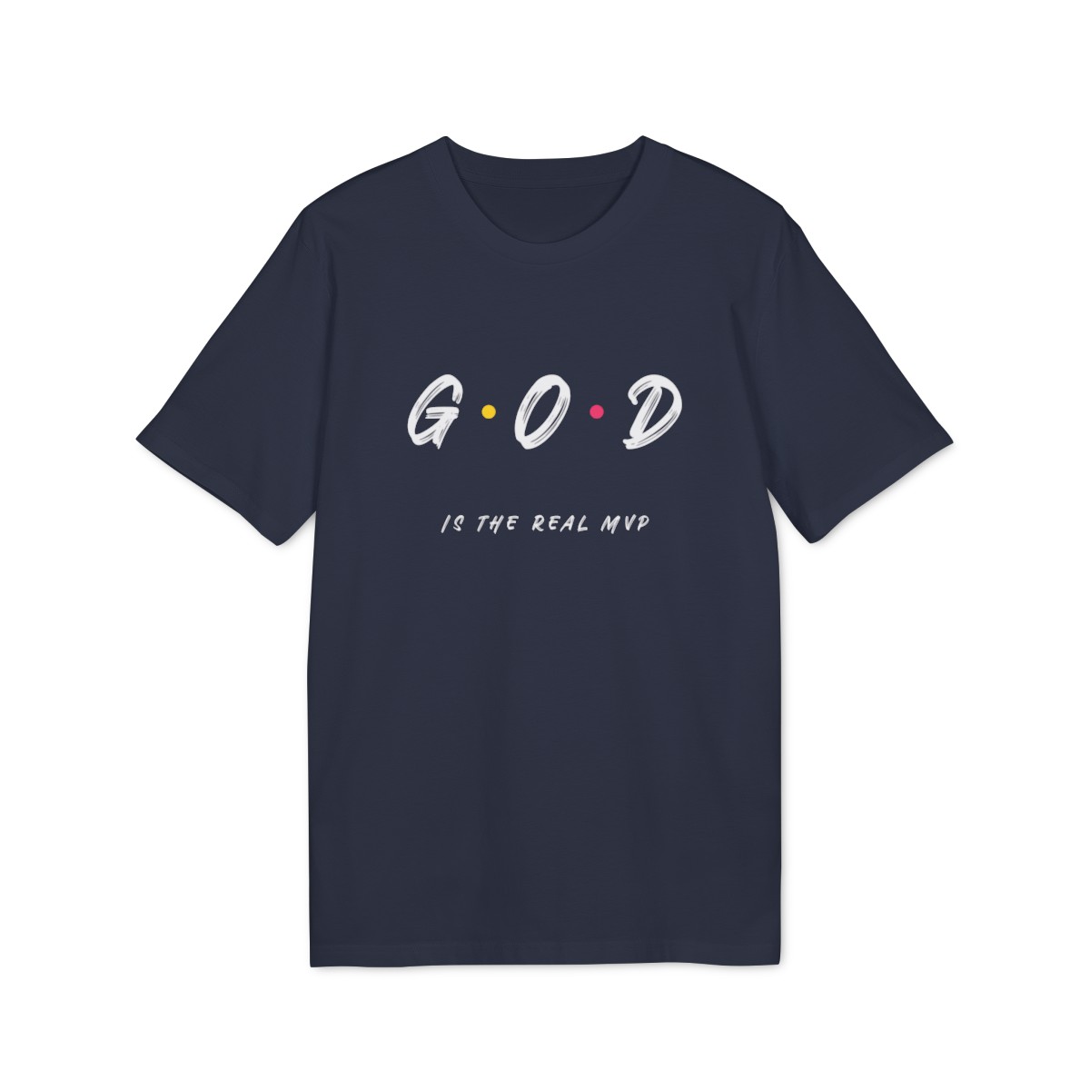 unisex t shirt in organic cotton god is the real mvp 1750243806 31586