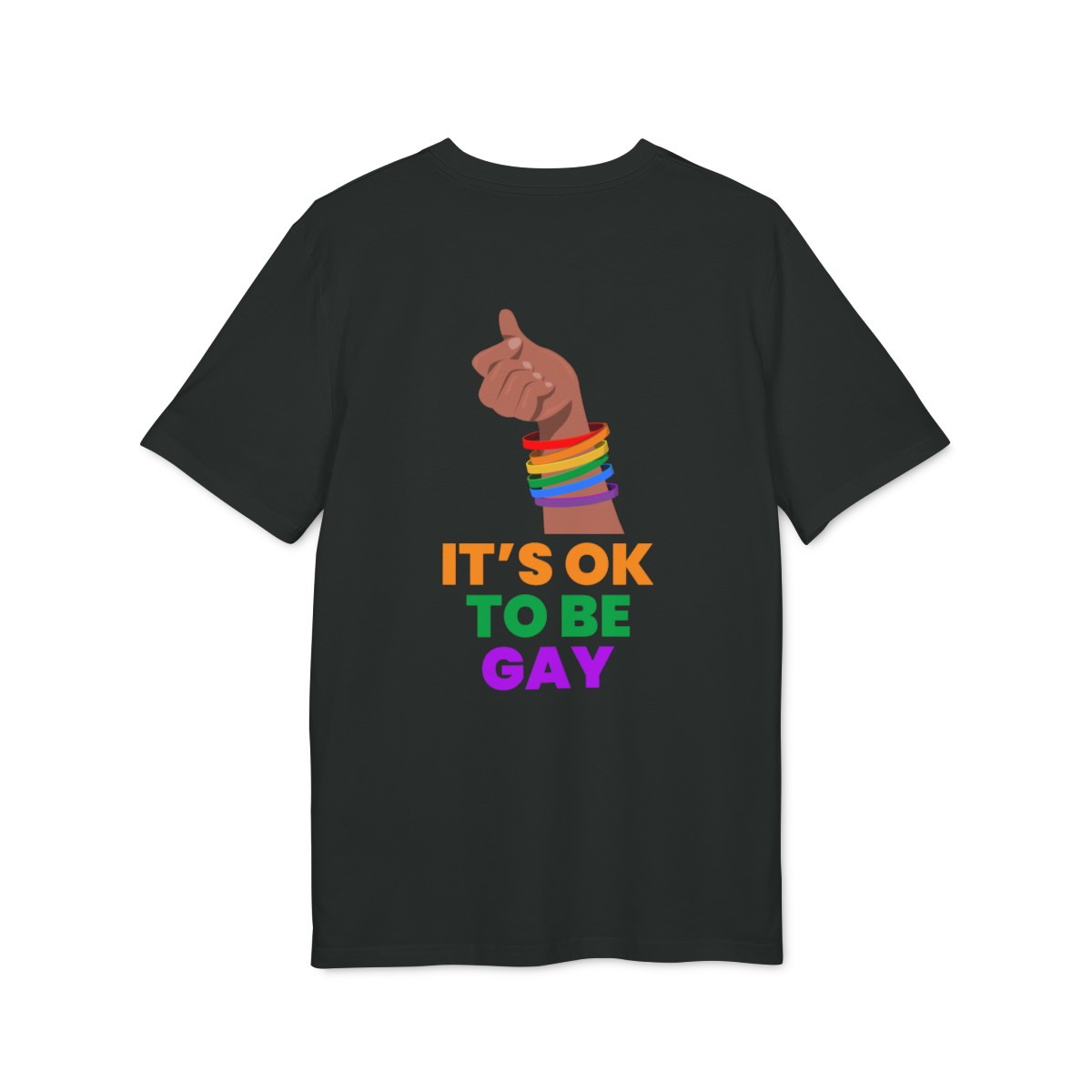 t shirt unisex in cotone organico pride fronte retro its ok to be gay 1750244403 21803