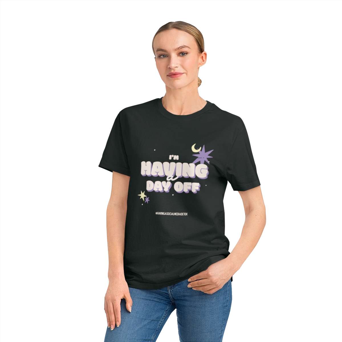 t shirts donna in cotone organico im having a day off 1750243800 47729
