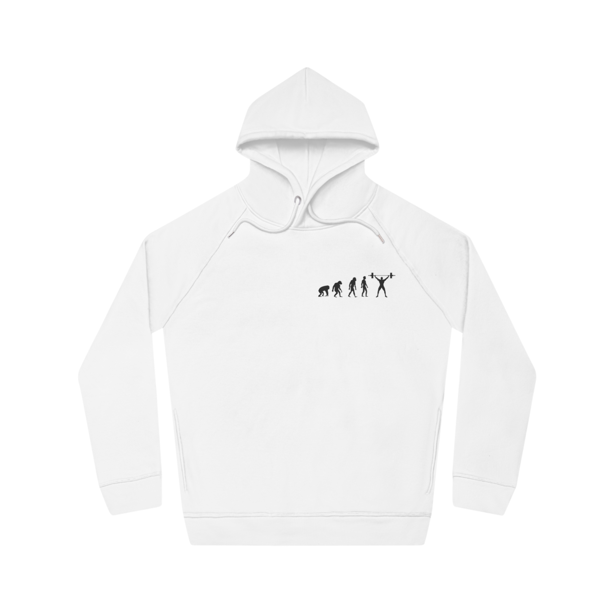 Felpa Unisex in Cotone Organico Evoluzione in Palestra » Shop di